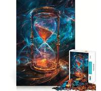 Spacetime Hourglass Adults Puzzles 1000 Piece Jigsaws Brain Teaser Home Pastime Image Assembly Memorable Gift 50x75cm