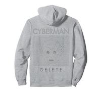 Spacetime-Tour Cybermen Intergalactic Time-Travel Pullover Hoodie, Adult Unisex, Heather Grey, XX-Large