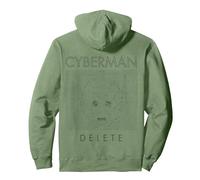 Spacetime-Tour Cybermen Intergalactic Time-Travel Pullover Hoodie, Adult Unisex, Sage Green, Medium