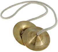 Spacetouch Traditional Musical Instruments Indian Manjeera Hand Cymbals Kartal Religious Small Dia 2 Inches Kartals Musical Percussions