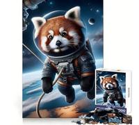 Spacewalk Red Panda 1000 Piece Jigsaw Puzzles for Adults Teenagers Cognitive Toy Leisure Fun Pattern Assembly Festive Gift 38x52cm