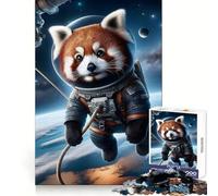 Spacewalk Red Panda Jigsaw Puzzle for Adults 1000 Pieces Smart Game Tension Relief Pattern Assembly Heartfelt Gift 38x26cm