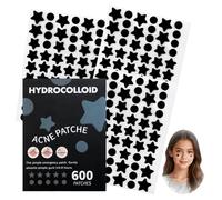 SpaceWings 600PCS Pimple Patches for Face, Cute Star Zit Covers,Hydrocolloid Acne Patches, Invisible & Breathable for Day & Night Use,Suitable for All Skin Types to Cover & Care for Blemishes