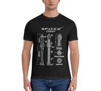 SpaceX Starship Blueprint EssentialClassic T-Shirt Kawaii Clothes Summer top Heavy Weight t Shirts for Men Black