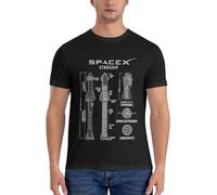 SpaceX Starship Blueprint EssentialClassic T-Shirt Kawaii Clothes Summer top Heavy Weight t Shirts for Men Black
