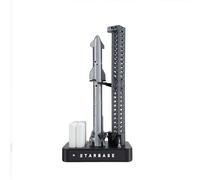 SpaceX Starship Rocket Model with Humidifier, Dragon Spacecraft Rocket Launcher NASA Rocket Model Desktop Ornament, Aerospace Collectible Ideal Gift for Adult Space Lover, High 30cm