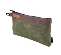 Spacious 12x1x8 Inch Waxed Canvas Tool Pouches with 30% Extra Capacity Secures Full Size Tools Heavy Duty Construction Heavy Duty Tool Bag