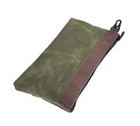 Spacious 12x1x8 Inch Waxed Canvas Tool Pouches with 30% Extra Capacity Secures Full Size Tools Heavy Duty Construction Spacious Bag