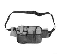 Spacious and Adjustable Waterproof Waist Bag for Tool Storage with Multiple Organizational Slots, Suitable for Healthcare and Professional Use (Collision Gray)