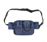 Spacious and Adjustable Waterproof Waist Bag for Tool Storage with Multiple Organizational Slots, Suitable for Healthcare and Professional Use (Blue)
