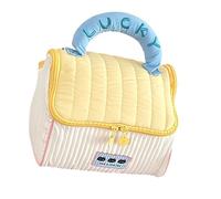 Spacious and Unique Makeup Organized Handbag for Women Seeking A Blend of Functionality and Styles in Their Accessories Travel Pouch, Yellow, Mass Beauty