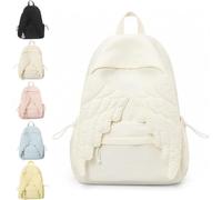 Spacious Angel Wings Backpack - Cute Travel School Backpack with Wings Sweet Fun Novelty Kawaii Nylon Daypack for Women Daily