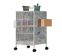 Spacious Bird Cage with Play Top and Stand - Ideal Indoor Aviary for Small to Medium Birds Like Parrots, Conures, and Parakeets