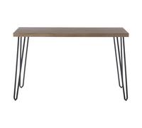 Spacious Borough Console Table, Sleek Hairpin Legs Hallway Table, Wooden Top Console Table For Living Room