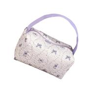Spacious Bubble Foam Cosmetic Organiser Makeup Holder with Handle Storage Bag for Travel Essential and Daily Use Portable Toiletry Holder Women ' s Makeup Storage