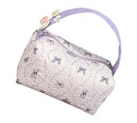 Spacious Bubble Foam Cosmetic Organiser Makeup Holder with Handle Storage Bag for Travel Essential and Daily Use Bubble Cotton Beauty Accessory Bag