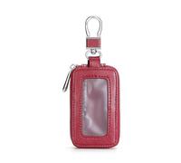 Spacious Car Key Holder for Land Rover Defender 90 Works V8 2018, Durable Material Key Pouch Slim Design for Daily Commute Travel,Red