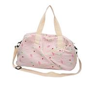 Spacious Cartoon Print Nylon Shoulder Bag Casual Gym Bags for Short Trip with Multiple Compartments and Adjustable Strap