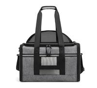 Spacious Cat Carrier Mesh Cat Carrier Bag Spacious Portable Pet Travel Tote with Adjustable Shoulder Strap Breathable Design for Small Dogs Cats Lightweight Durable for Easy Transport Grey