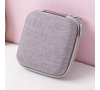 Spacious EVA Storage Box for SSD Drives USB Cables Chargers and Tech Accessories with Lightweight Scratch-Resistant Shell (Snowflake fabric)
