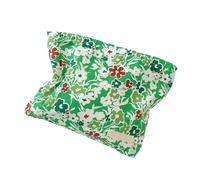 Spacious Floral Canvas Cosmetic Bag Practical Makeup Organized Storage Bags for Makeup Enthusiasts and Professionals Elegant Floral Travel Cosmetic Bag
