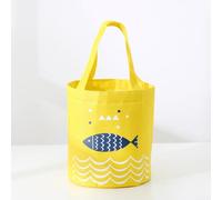 Spacious Insulated Lunch Bag with Advanced Temperature Retention, Made from Oxford Cloth and Aluminum Foil Lining, Suitable for Daily Meal Storage and Events (Yellow)