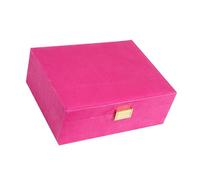 Spacious Jewellery Organizers Elegant Jewelry Vaults with Glasses and Organized Sections Stable Jewelry Holder Practical Storage Box with Multiple Compartments
