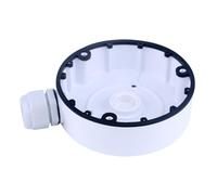 Spacious Metal Enclosure Support for CCTV Camera Accessories Featuring Screw Holes for Hassle Less Wall Ceiling Mounting Universal Surveillances Camera Wire Concealment Plate