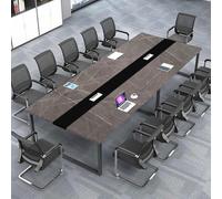 Spacious Modern Conference Table - Durable Scratch-Resistant Office Desk for Meetings Boardrooms & Collaboration Spaces Colors (Chairs Not Included)