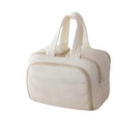 Spacious Multi Compartment Makeup Organizers with Lovely Handle Sturdy Polyester Travel Cosmetic Case for Daily Use Cartoon Handle Travel Bag