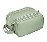 Spacious Multi Functional Travel Makeup Case Waterproof Storage Toiletry Bag for Women PU Leather Handbag Stylish Cosmetic Travel Bag