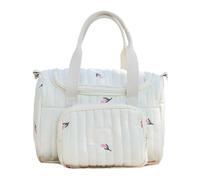 Spacious Mummy Bag Cartoon Baby Diaper Organsier Case Travel Handbag with Pocket for Park Visits and Family Gatherings Nursery Storage Bag