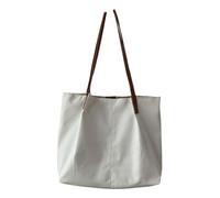 Spacious Nylon Shoulder Bag for Women with Multiple Compartments and Comfortable Handle Solid Color Handbag Shopper Bag