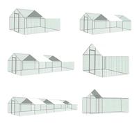 Spacious Outdoor Poultry Enclosure with Cover - Versatile Chicken and Duck Pen, Weatherproof Animal Shelter for Safe Free-Range Living