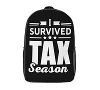 Spacious School Backpack Accountants Tax Consultant Travel Bag Waterproof Knapsack for Travel, Work, Hiking, 42X32X14Cm