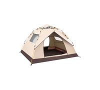 Spacious Spacious Automatic Pop-Up Tent Multi-Purpose Double Door And Windows Outdoor Camping Tent Portable Portable(Small-Brown)