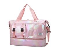 Spacious Sports Travel Bags with Breathable Shoe Storage Compartment Waterproof Oxford Fabric for Gym Hikers Spacious Yoga Travel Bags with Large Compartment Design