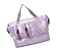 Spacious Sports Travel Bags with Breathable Shoe Storage Compartment Waterproof Oxford Fabric for Gym Hikers Fashionable Workout Bag with Ventilated Shoe Compartment