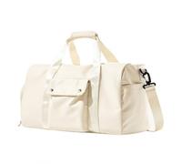 Spacious Travel Bag with Side Pocket, Beige | Soft-Sided, Detachable, cabin Duffle Bag, for Overnight