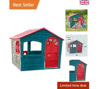 Spacious UV Resistant Playhouse for Ages 2+, Fun for Girls & Boys, 130x111cm