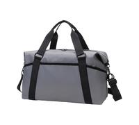 Spacious Water Resistant Travel Duffle Bag with Wet Dry Compartment and Luggage Handle Sleeves for Gym Sports Trip Lightweight Carry On Duffle