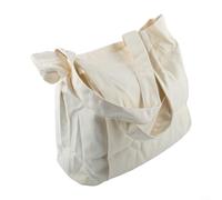 Spacious Yoga Mat Storage Bag, Robust Canvas for Everyday Carrying and Yoga Essentials (White)