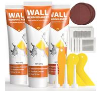 Spackle Wall Repair Kit,Drywall Repair Patch Kit,Simple Small Wall Hole Filler＆Efficient Crack Repair,3 Pack Wall Putty Paste,Plaster Ceiling Repair,Apartment Friendly