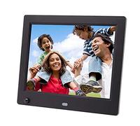 Spacmirrors 10 Inch Digital Photo Frame - Led Electronic Photo Album Multi-Function Human Body Induction E-Albums Video Display Rack Player, With Remote Control For Sd/Usb,White (Black)