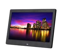Spacmirrors 10-inch High-definition IPS Screen Digital Photo Frame, Electronic Photo Album With Remote Control, Support Video, Music, Picture Multi Mode Play, Calendar, Clock (Black/1280 * 800)