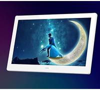 Spacmirrors 10 Inch Screen Led Backlight Hd Digital Photo Frame, 1024 * 600 Auto-Rotate Electronic Album Photo Music Video Calendar Clock Auto On/Off Timer Gift (White)