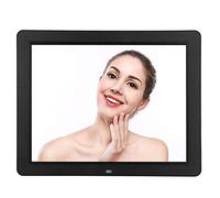 Spacmirrors 12 Inch Digital Photo Frame, 800 * 600 Led Multifunction Digital Picture Frame With Music Playback, Electronic Album Advertising Machine For Business Gifts Souvenirs (Black)