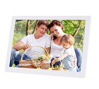 Spacmirrors 13 Inch Digital Photo Frame Led Display Hdmi Advertising Machine Multi-Function Slideshow Mp3/Mp4 Player With Display Stand Wedding Gift (White)