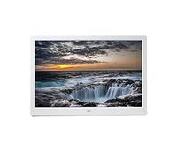 Spacmirrors 15.4 Inch High-definition Digital Photo Frame Electronic Album 1280×800,16GB Storage, Display Photo,Music,Video Clock, Calender (White)