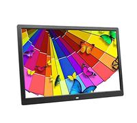 Spacmirrors 17 Inch Tft Screen Led Backlight 1440 * 900 Digital Photo Frame Electronic Album Picture Ultra-Thin Music Widescreen Full Size,White (Black)